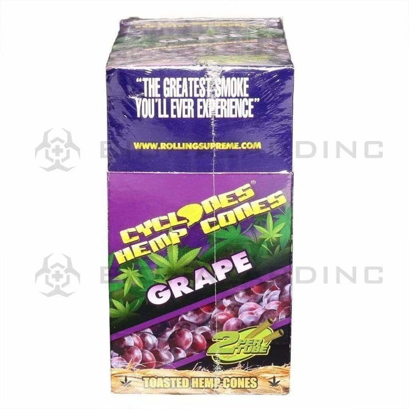 Cyclones Pre-Rolled Cones Cyclones 2X Hemp Cones-Grape (24 Count)