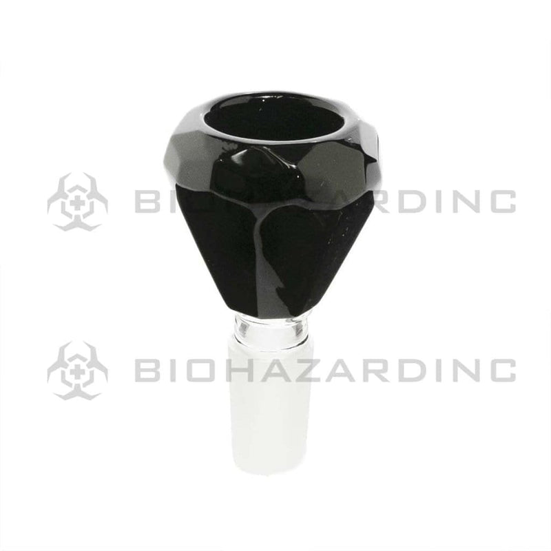 Biohazard Inc 14mm Bowl Diamond Bowl -14mm Black