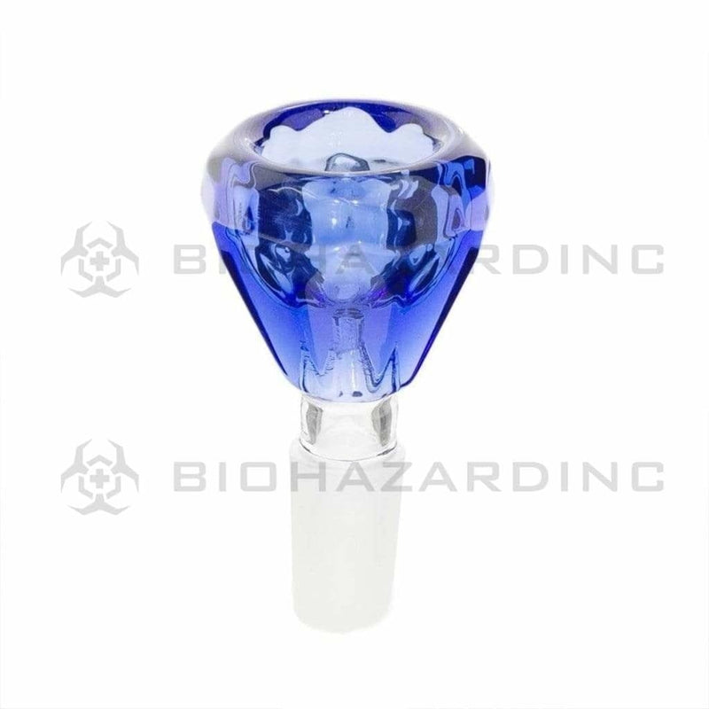 Biohazard Inc 14mm Bowl Diamond Bowl - 14mm Blue