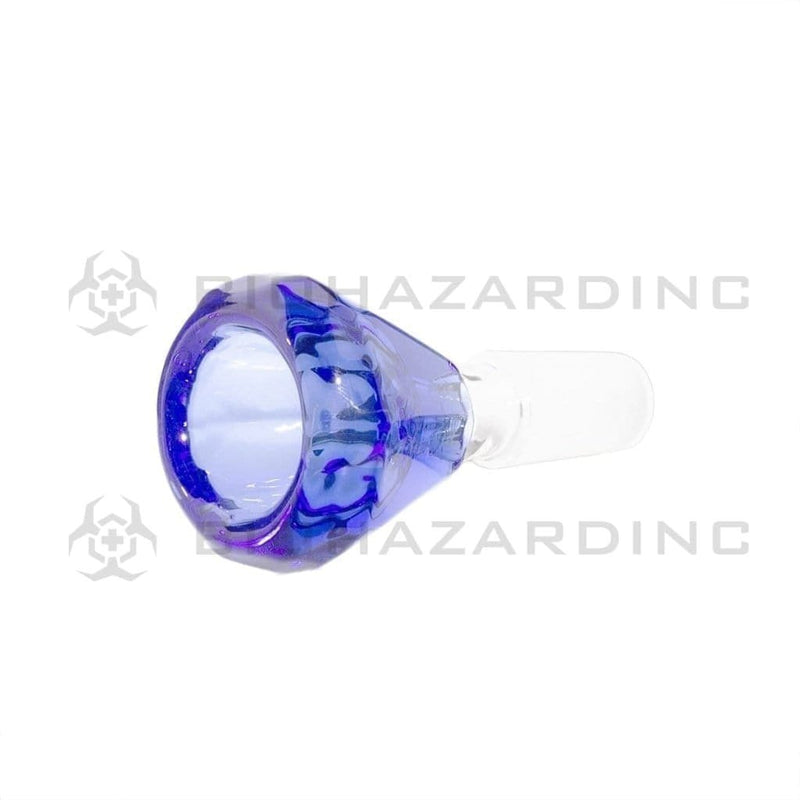 Biohazard Inc 14mm Bowl Diamond Bowl - 14mm Blue