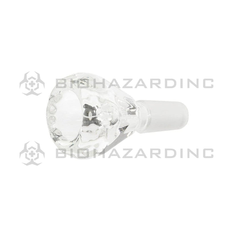 Biohazard Inc 14mm Bowl Diamond Bowl - 14mm Clear