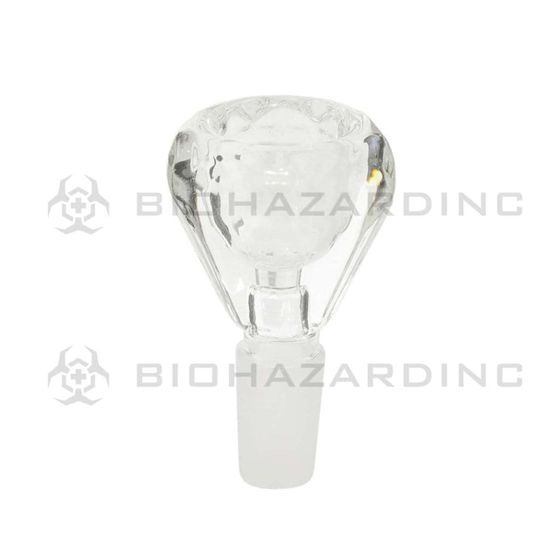 Biohazard Inc 14mm Bowl Diamond Bowl - 14mm Clear