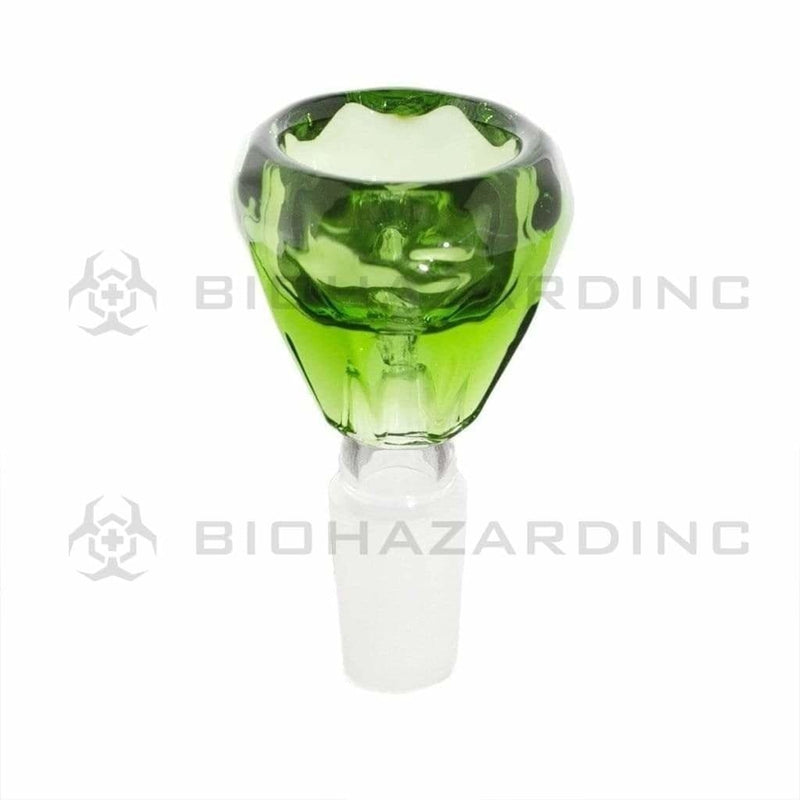 Biohazard Inc 14mm Bowl Diamond Bowl - 14mm Green