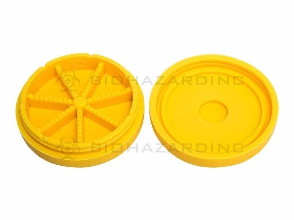 Biohazard Inc Concentrate Container Divider Pro Rx 7 Section Silicone Puck - Yellow