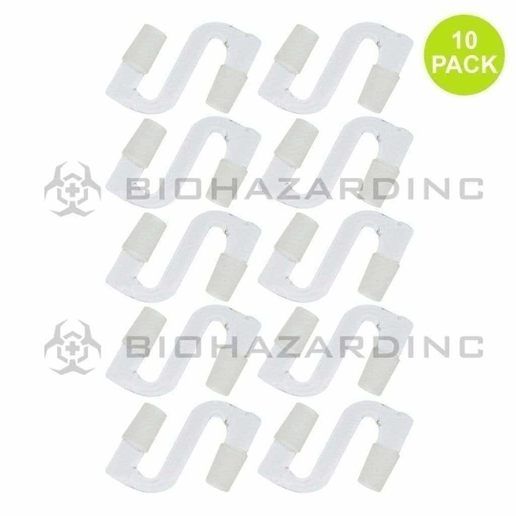 Biohazard Inc Glass Drop Down Drop Down 90 Degree - 19mm / 19mm Male - 10 Count