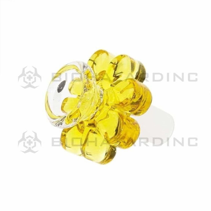 Biohazard Inc 14mm Bowl Flower Bowl - 14mm  Amber