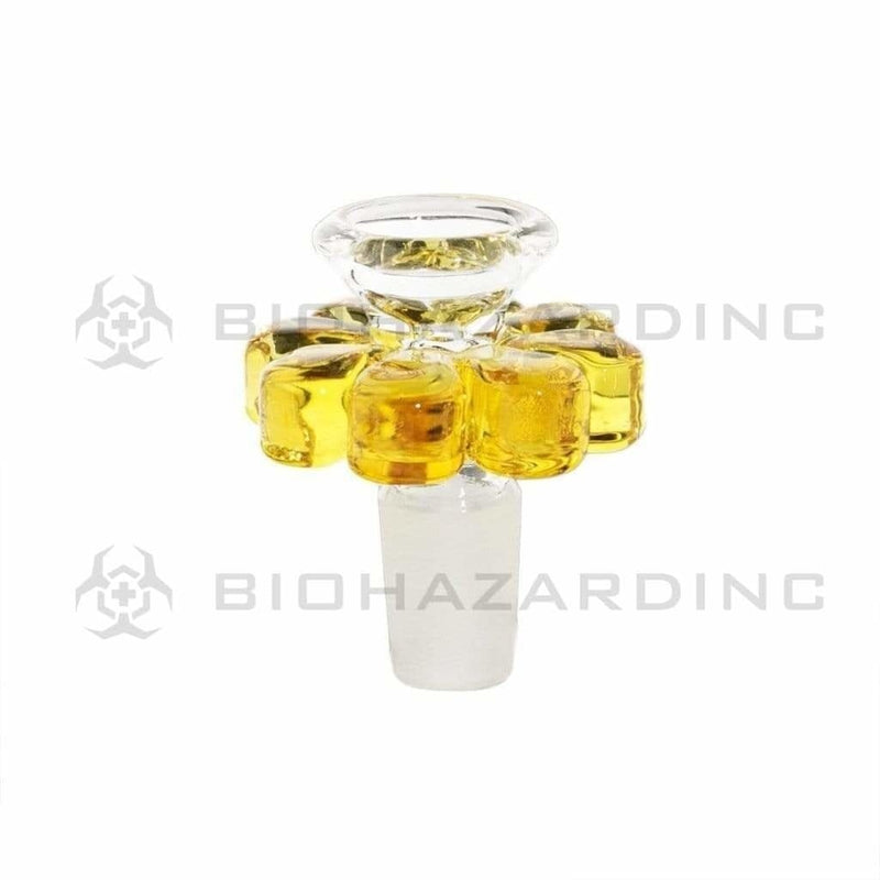 Biohazard Inc 14mm Bowl Flower Bowl - 14mm  Amber