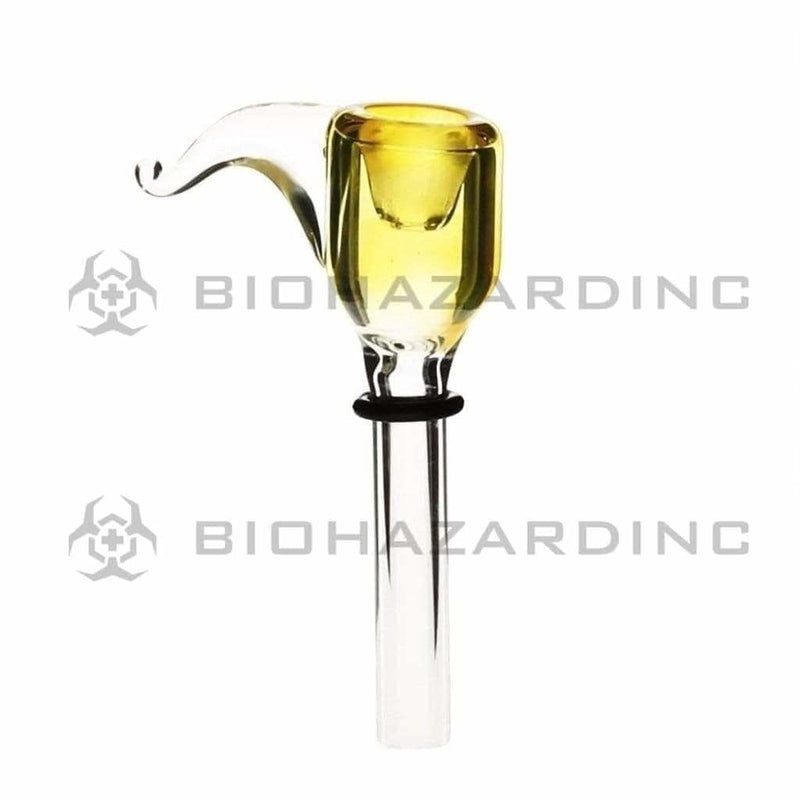 Biohazard Inc Glass Bowl Fumed Slider with Handle 9.5mm X 2mm Thick