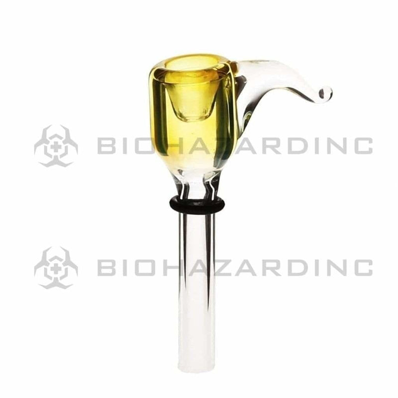 Biohazard Inc Glass Bowl Fumed Slider with Handle 9.5mm X 2mm Thick