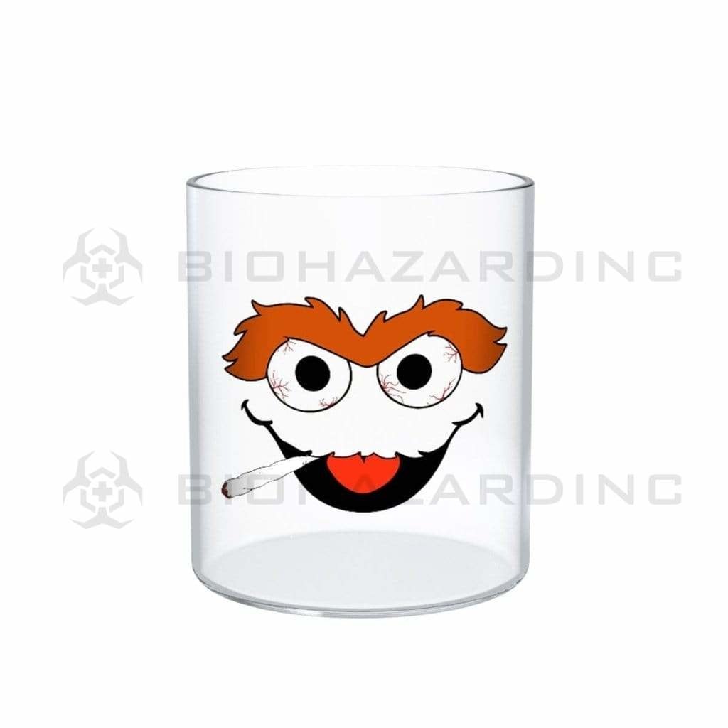 Biohazard Inc Glass Jar Glass Jar with Silicone Lid Medium - 1.5oz - " OG Oscar"