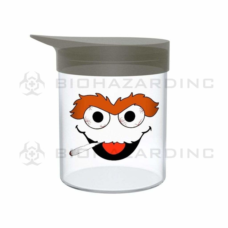 Biohazard Inc Glass Jar Glass Jar with Silicone Lid Medium - 1.5oz - " OG Oscar"