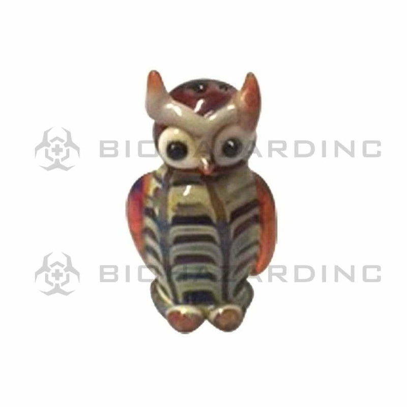 Biohazard Inc Glass Pendant Glass Owl Pendant 1"