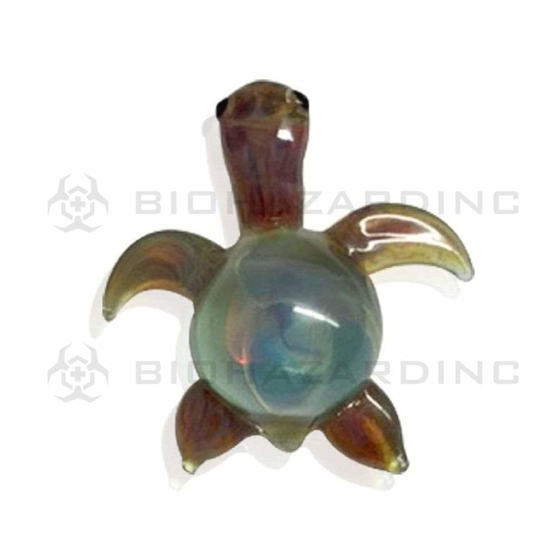 Biohazard Inc Glass Pendant Glass Turtle Pendant 1 1/2"