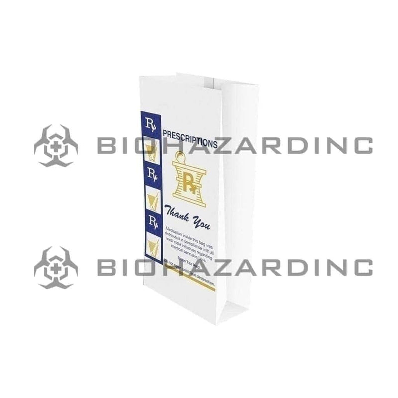 Biohazard Inc RX Bag Glossy RX Bag | 5in x 2in - Medium  - 1,000 Count