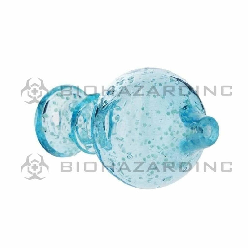 Biohazard Inc Carb Cap Glow in Dark Bubble Carb Cap - Blue