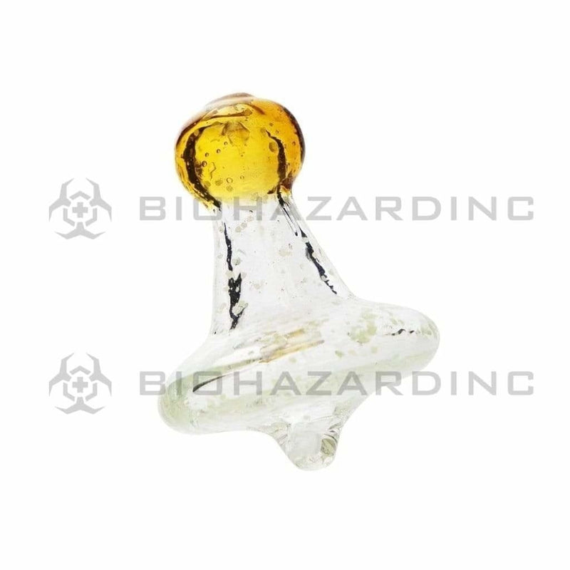 Biohazard Inc Carb Cap Glow in the Dark Marble Directional Carb Cap - Clear