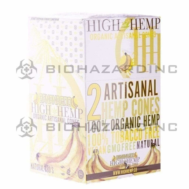 Biohazard Inc Pre-Rolled Cones High Hemp Artisanal Hemp Cones - Banana - 15 Count