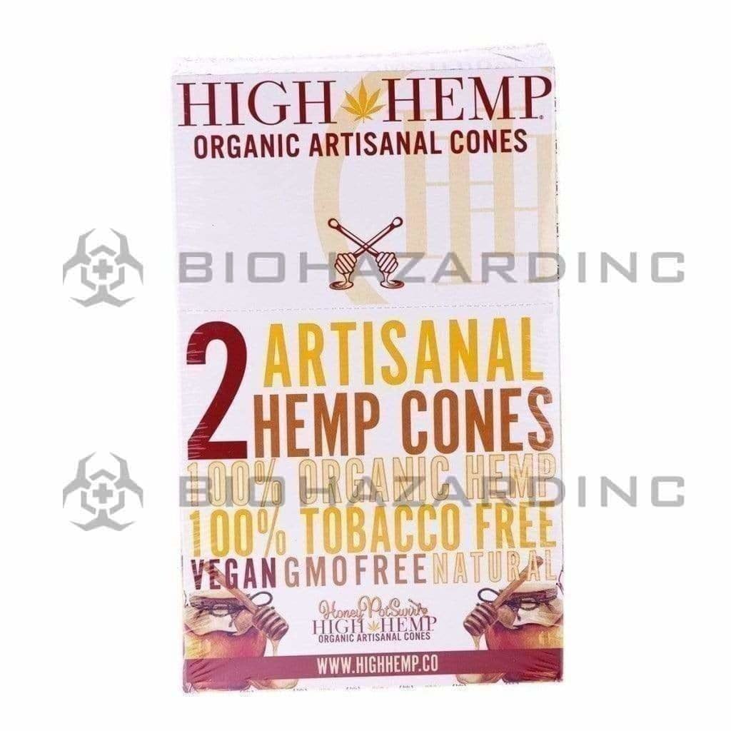Biohazard Inc Pre-Rolled Cones High Hemp Artisanal Hemp Cones - Honey - 15 Count