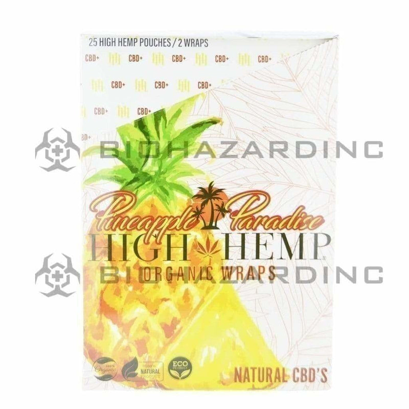 High Hemp Hemp Wraps High Hemp Organic Hemp Wraps - Pineapple Paradise - 25 Count