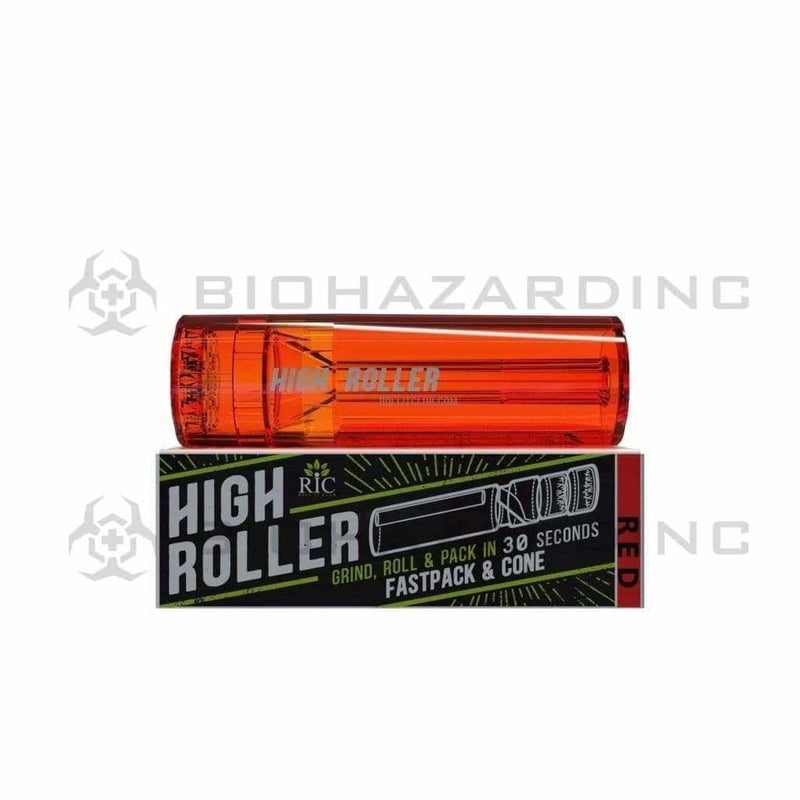 High Roller Grinder High Roller Grinder and 84mm Cone Filler-Red