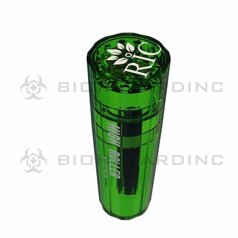 High Roller Plastic Grinder High Roller Grinder and 84mm Cone Filler-Green