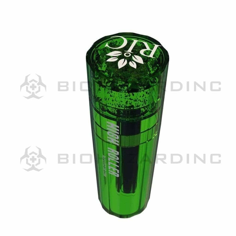 High Roller Plastic Grinder High Roller Grinder and 84mm Cone Filler-Green