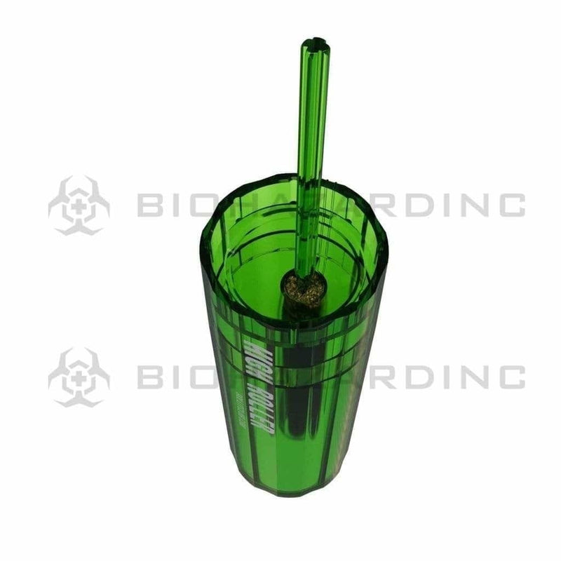 High Roller Plastic Grinder High Roller Grinder and 84mm Cone Filler-Green