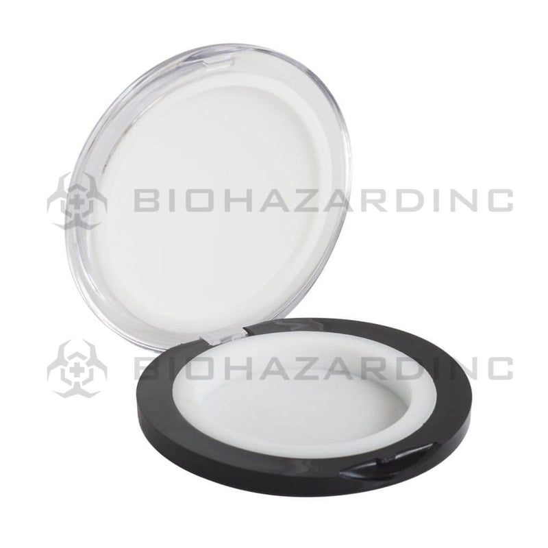 Biohazard Inc Concentrate Container Hinged 6ml Container with White Silicone Insert - 100 Count