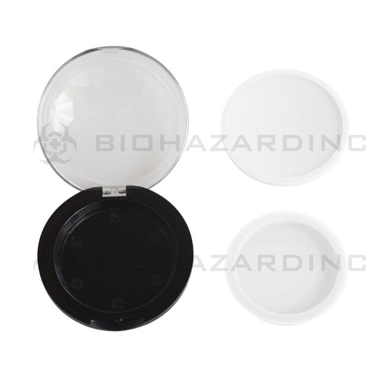 Biohazard Inc Concentrate Container Hinged 6ml Container with White Silicone Insert - 100 Count