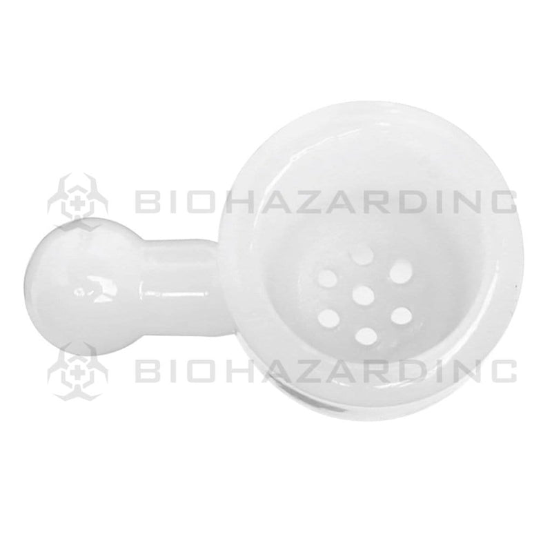 Biohazard Inc 19mm Bowl Ivory White Honeycomb Screen Bowl 19mm