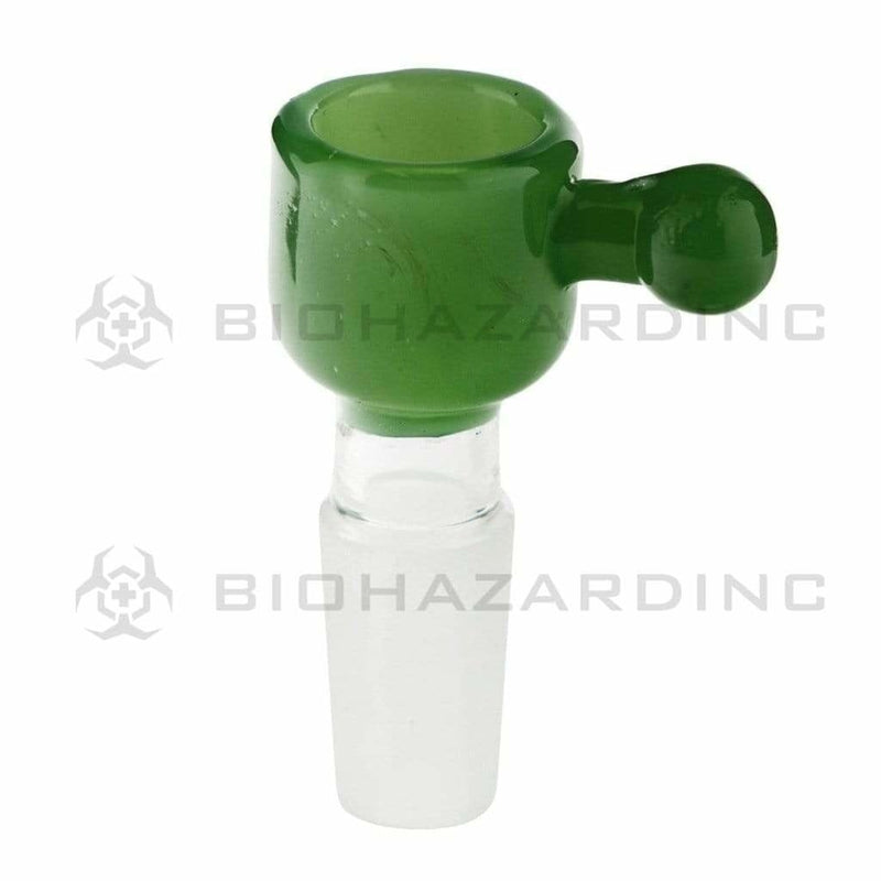 Biohazard Inc 14mm Bowl Jade Green Deep Dish Honeycomb Screen Bowl 14mm