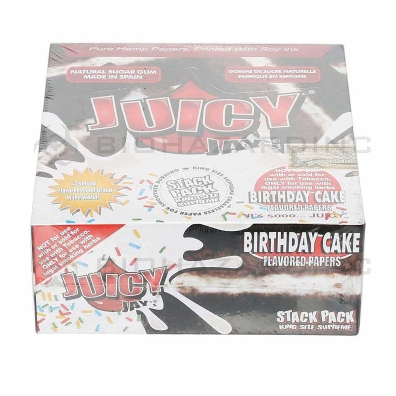 Juicy Jay's Rolling Papers Juicy Jay's King Size Supreme Rolling Papers - 24 Count - Birthday Cake