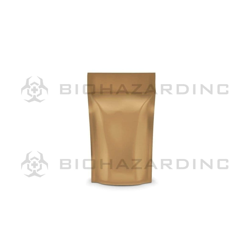 Biohazard Inc Mylar Bag Kraft Mylar Bags 3.62in x 5in - 3.5g - 1,000 Count (Tamper Evident)