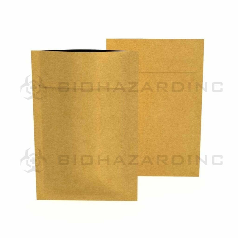 Biohazard Inc Mylar Bag Kraft Mylar Bags 3in x 4.5in - 1g - 1,000 Count (Tamper Evident)