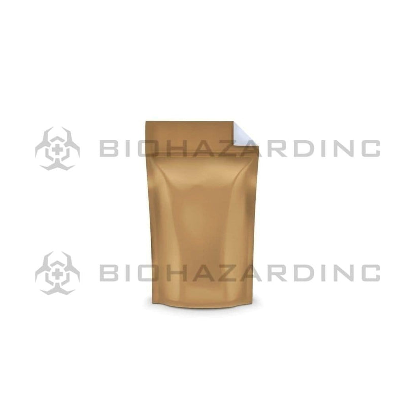 Biohazard Inc Mylar Bag Kraft Vista Mylar Bags 3.62in x 5in - 3.5g - 1,000 Count (Tamper Evident)