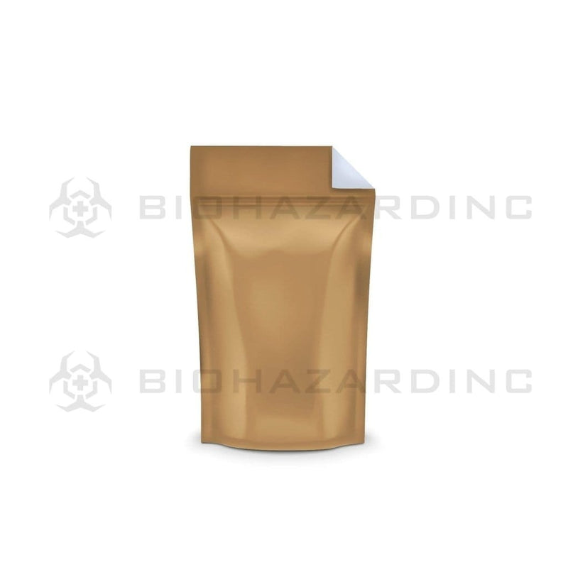 Biohazard Inc Mylar Bag Kraft Vista Mylar Bags 4in x 6.5in - 7g - 1,000 Count (Tamper Evident)