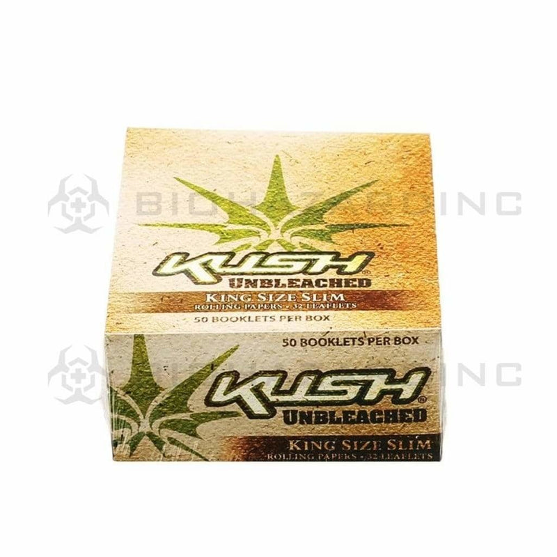 Kush Rolling Papers Kush Unbleached Hemp King Slim Rolling Papers - 50 Count