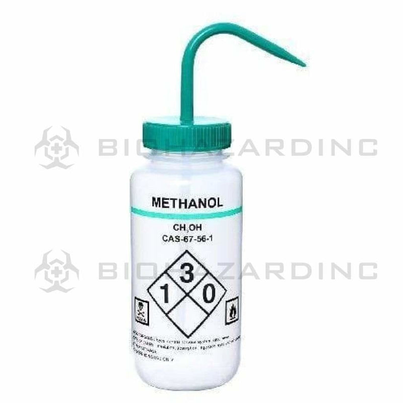 LDPE Bottles Wash Bottles LDPE Premium Labeled Wash Bottles - Methanol 500 ml