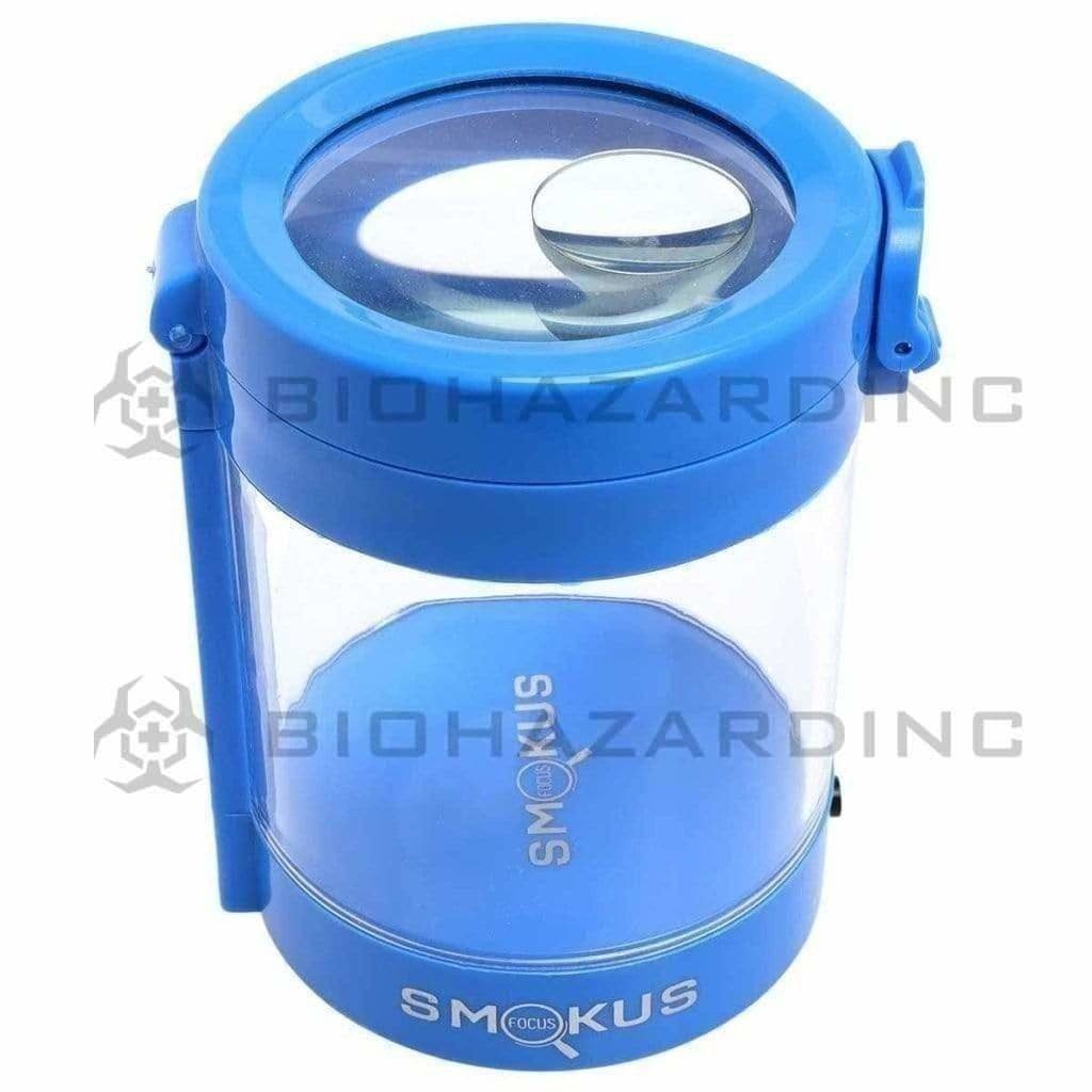 Smokus Focus Flower Storage LED Jar Smokus Focus Middleman-Blue