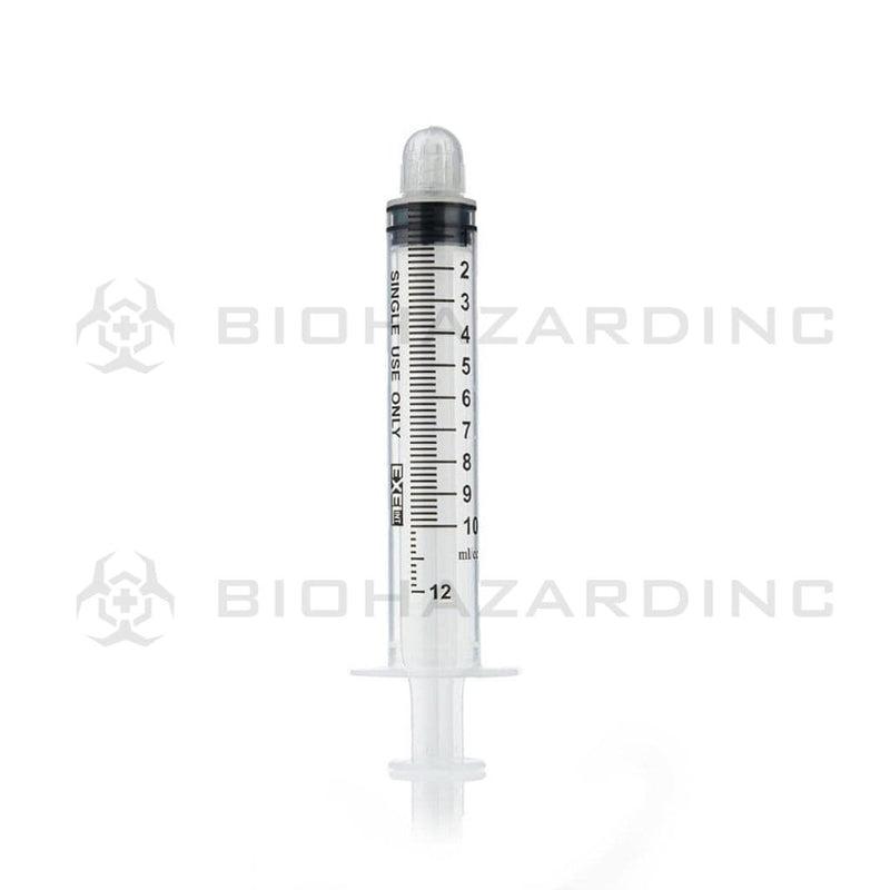 Biohazard Inc Syringe Luer Lock Dab Applicator Syringes 10ml - 1ml Increments - 100 Count