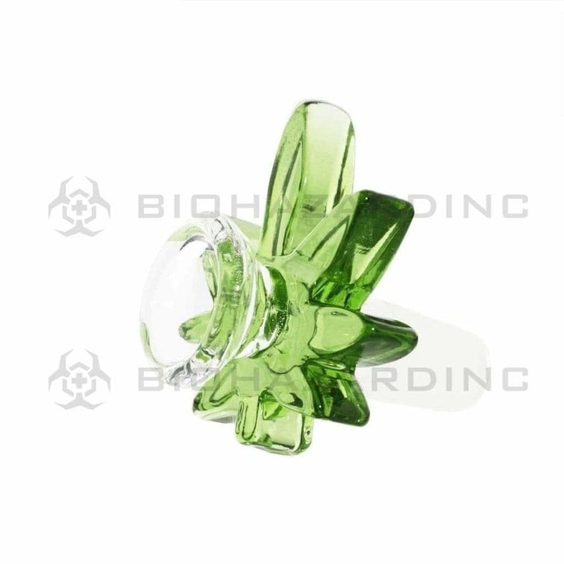 Biohazard Inc 14mm Bowl Marijuana Leaf Bowl - 14mm male