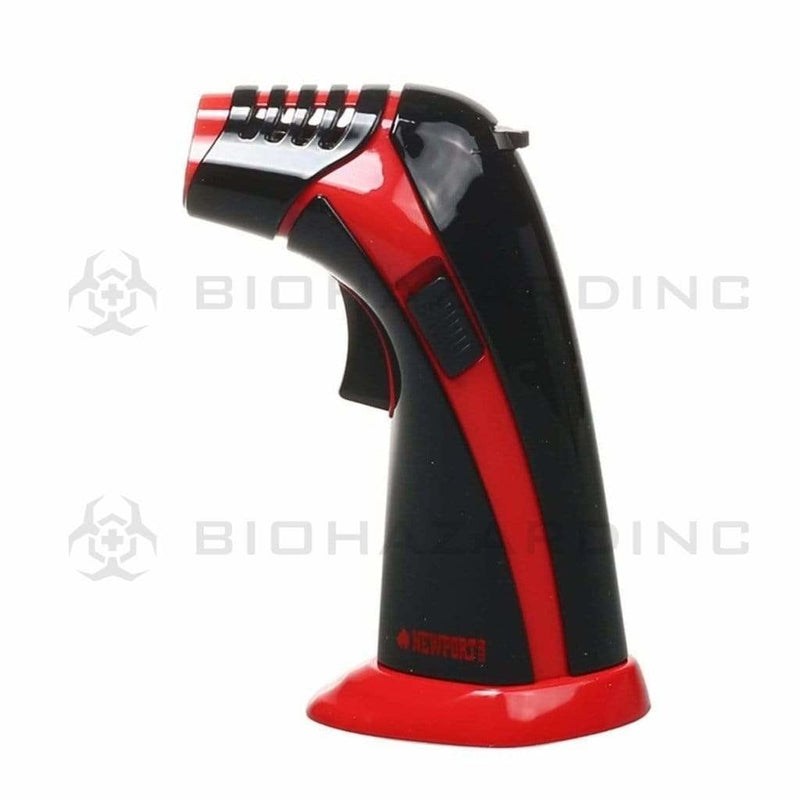 Newport Torch Newport 3 Jet Torch Triple Flame - Black & Red - No Butane