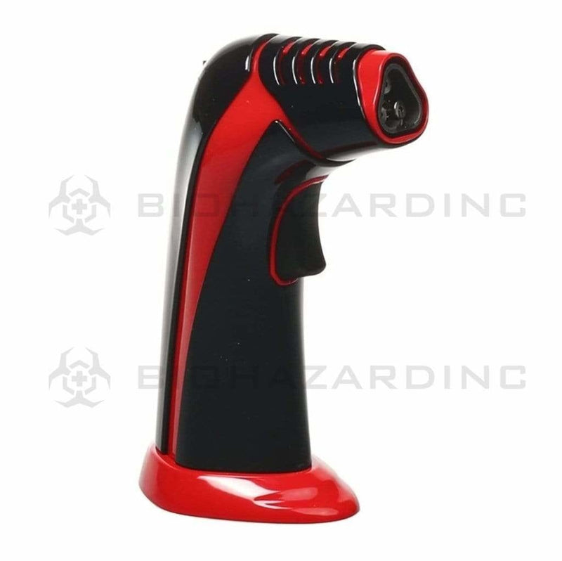 Newport Torch Newport 3 Jet Torch Triple Flame - Black & Red - No Butane