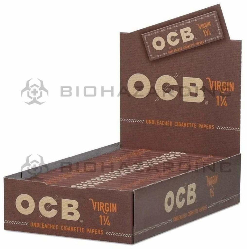 OCB Rolling Papers OCB 1 1/4" Virgin Unbleached Rolling Papers - 24 Count