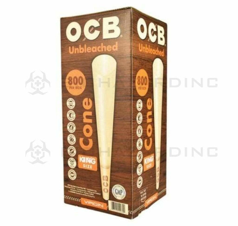 OCB Cones OCB King Size Virgin Pre-Rolled Cones - 109mm - Unbleached Paper - 800 Count