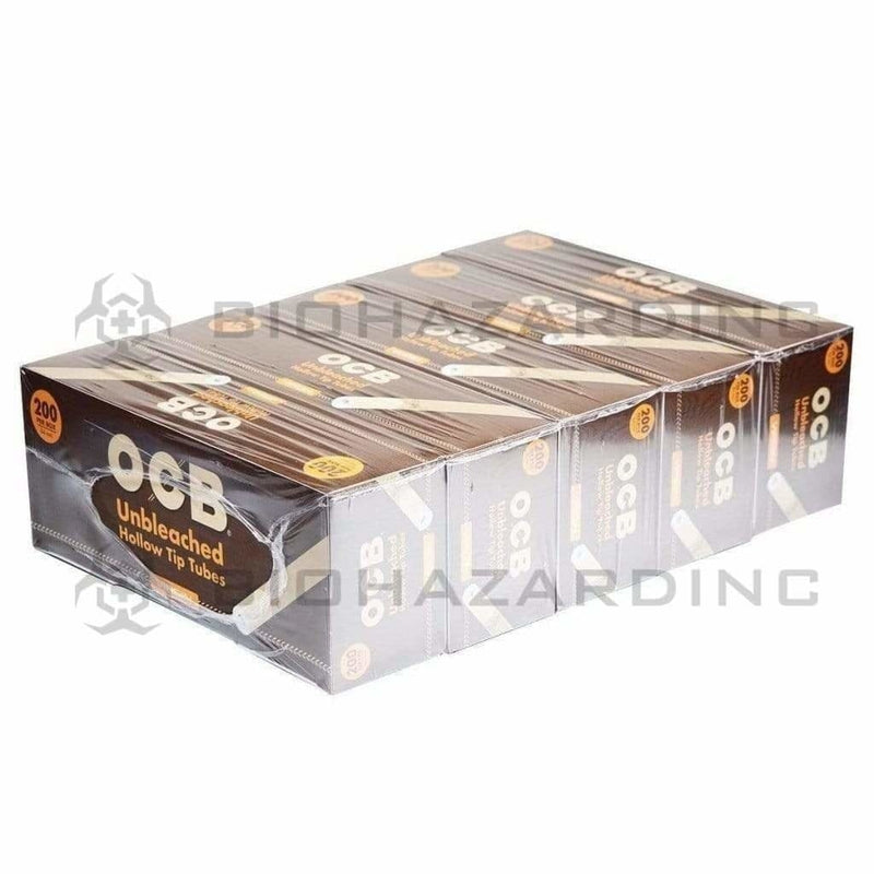 OCB Pre-Rolled Cones OCB Natural Hollow Tip Tube - 200 Count