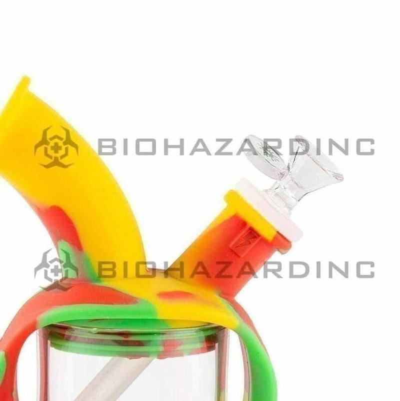 Ooze Silicone Bong Ooze Kettle Silicone Bubbler Bong / Dab Rig - Rasta