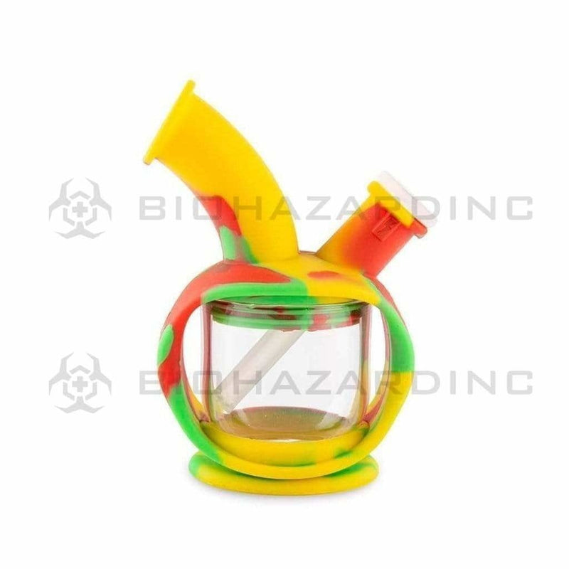 Ooze Silicone Bong Ooze Kettle Silicone Bubbler Bong / Dab Rig - Rasta