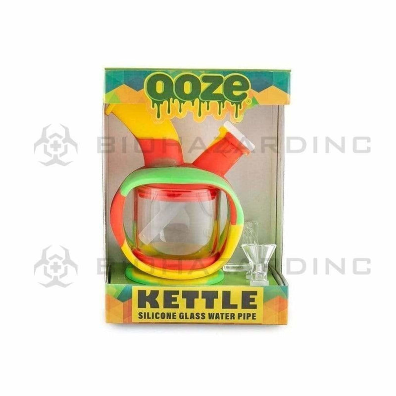 Ooze Silicone Bong Ooze Kettle Silicone Bubbler Bong / Dab Rig - Rasta