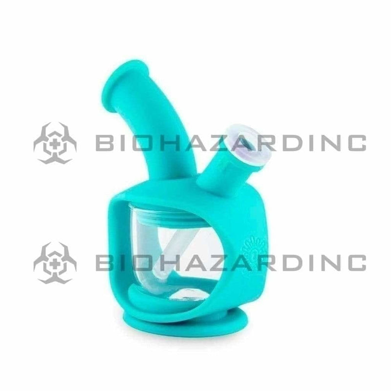 Ooze Silicone Bong Ooze Kettle Silicone Bubbler Bong / Dab Rig - Teal